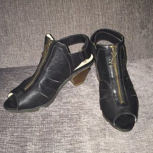 Uber Cool Fly London Peep Toe Zip Summer Booties